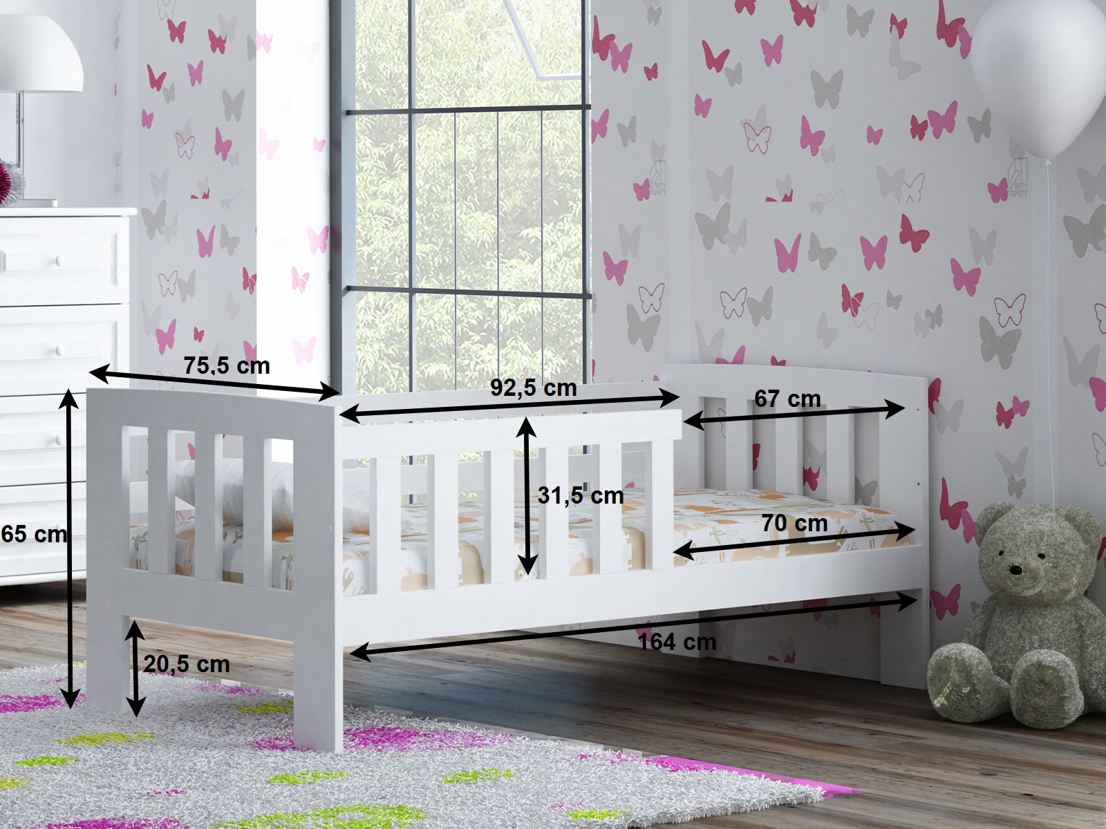 Łóżko dziecięce Ala  70x160 Meble Magnat